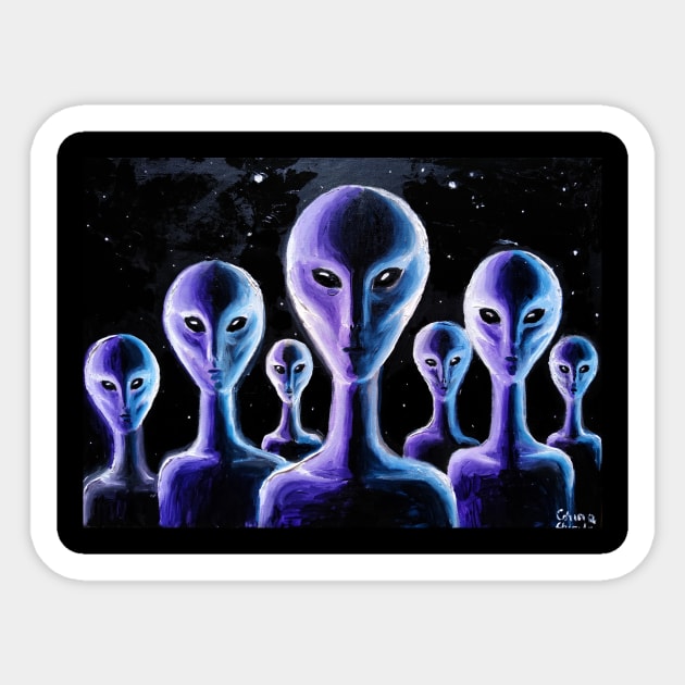 Aliens Sticker by CORinAZONe